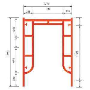 Kích thước giàn giáo 1,7m